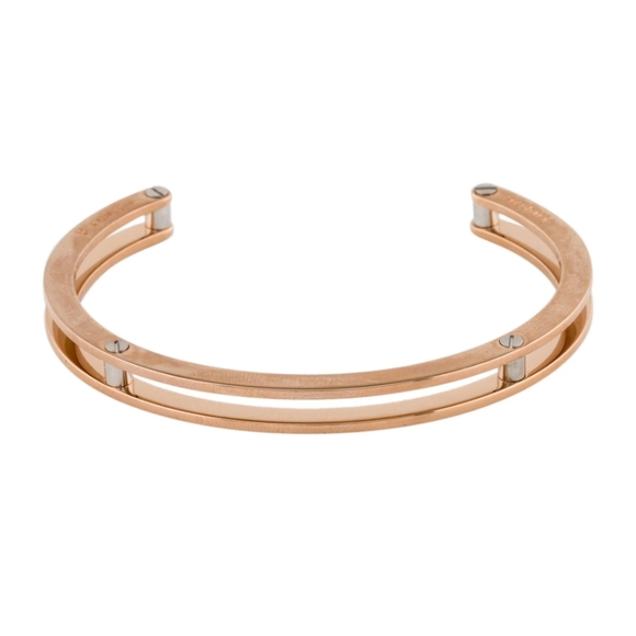 Vita Fede Two Tone Gold/Silver CuffBracelet New